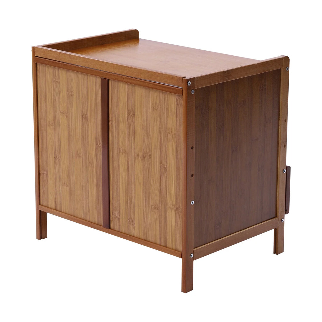 Bamboo Nightstand with Drawer F79186