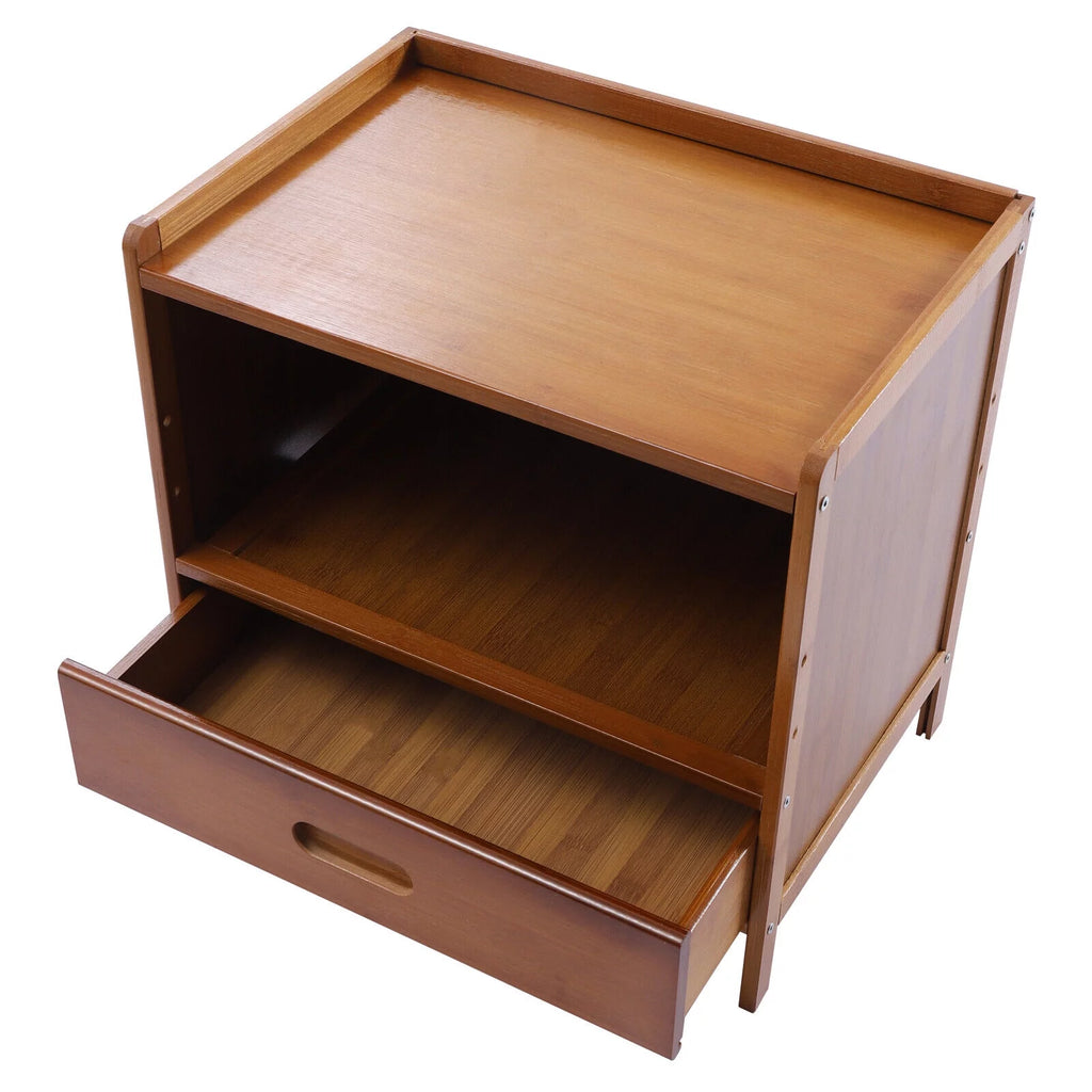 Bamboo Nightstand with Drawer F79186