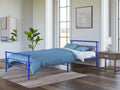 Blue Twin Metal Bed P989359