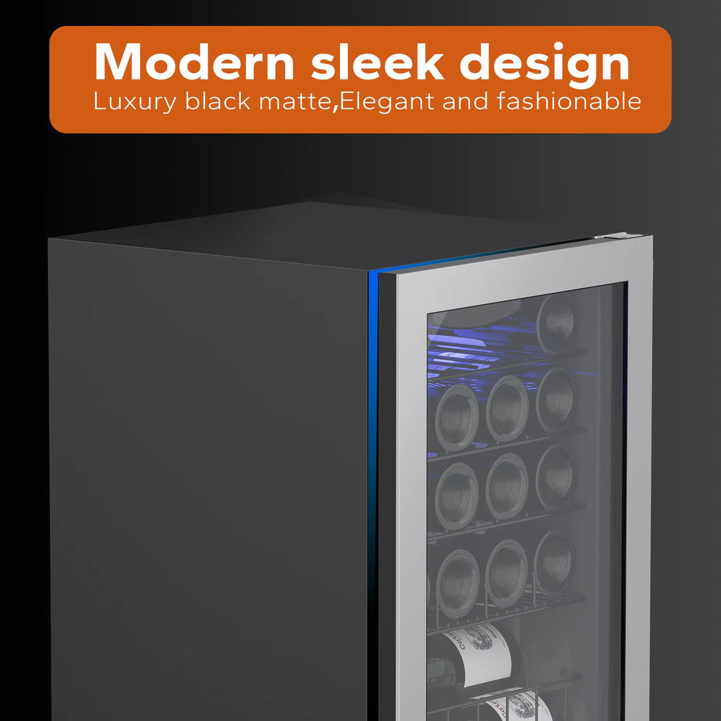 20 Bottle Wine Refrigerator with Glass Door N642
