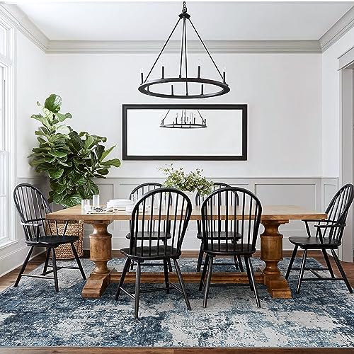 9x12 Washable Area Rug with Anti-Slip Backing O87821