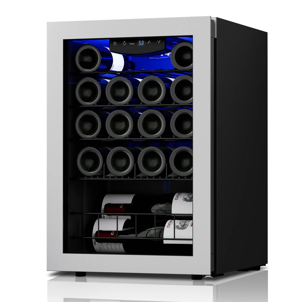 20 Bottle Wine Refrigerator with Glass Door N642