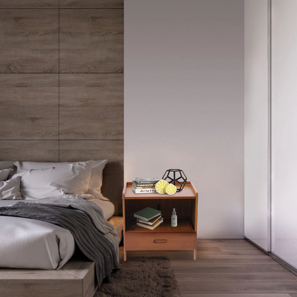 Bamboo Nightstand with Drawer F79186