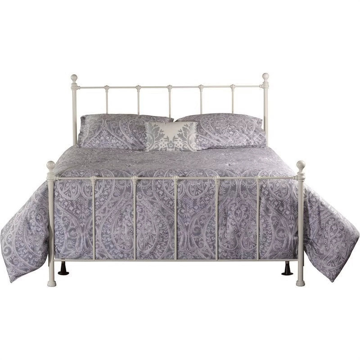 White Queen Metal Spindle Bed H389