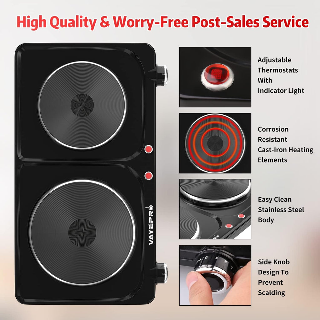 1800W Portable Double Electric Hot Plate Q1735