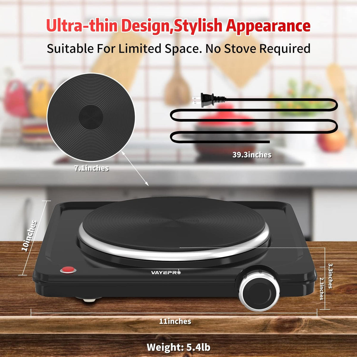 1800W Portable Double Electric Hot Plate Q1735