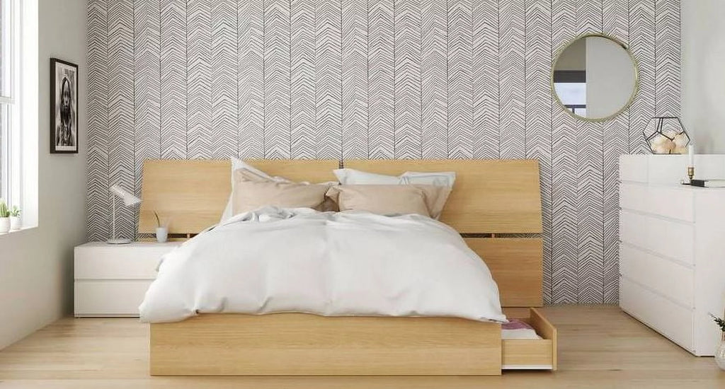 Queen Size Panoramic Headboard W35644