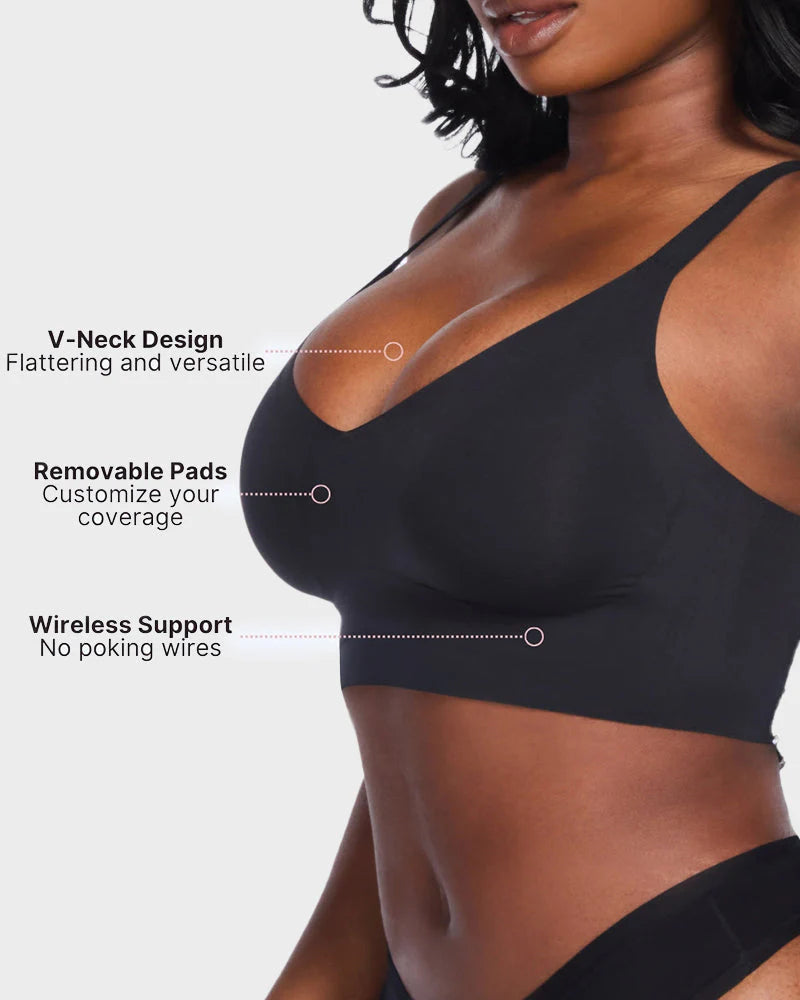 V-Neck Wireless Bra E1549