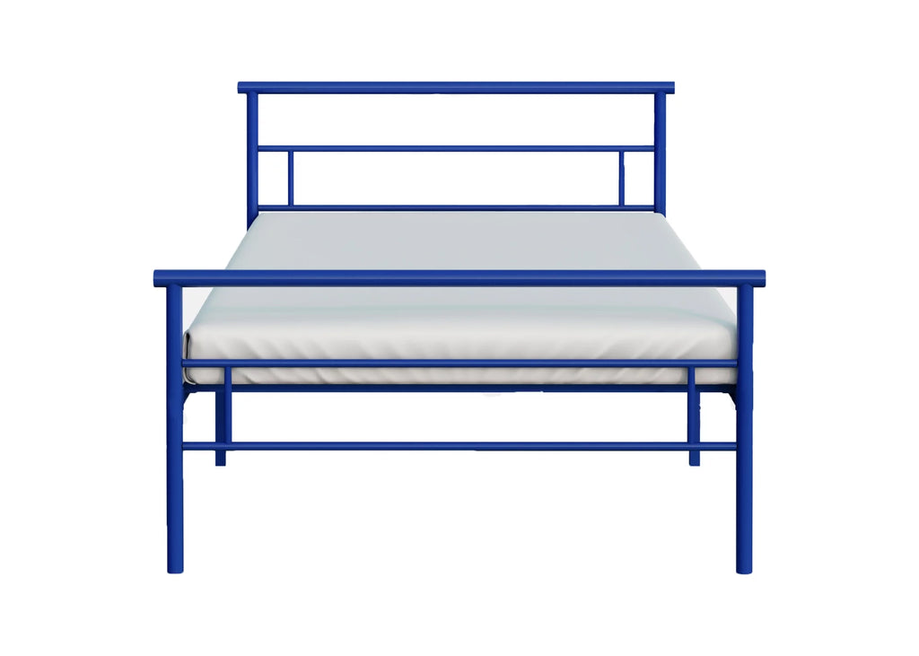 Blue Twin Metal Bed P989359