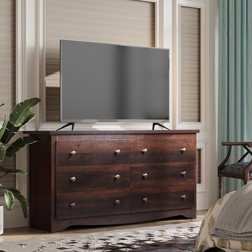 Black 5 Drawer Wood Dresser H37478