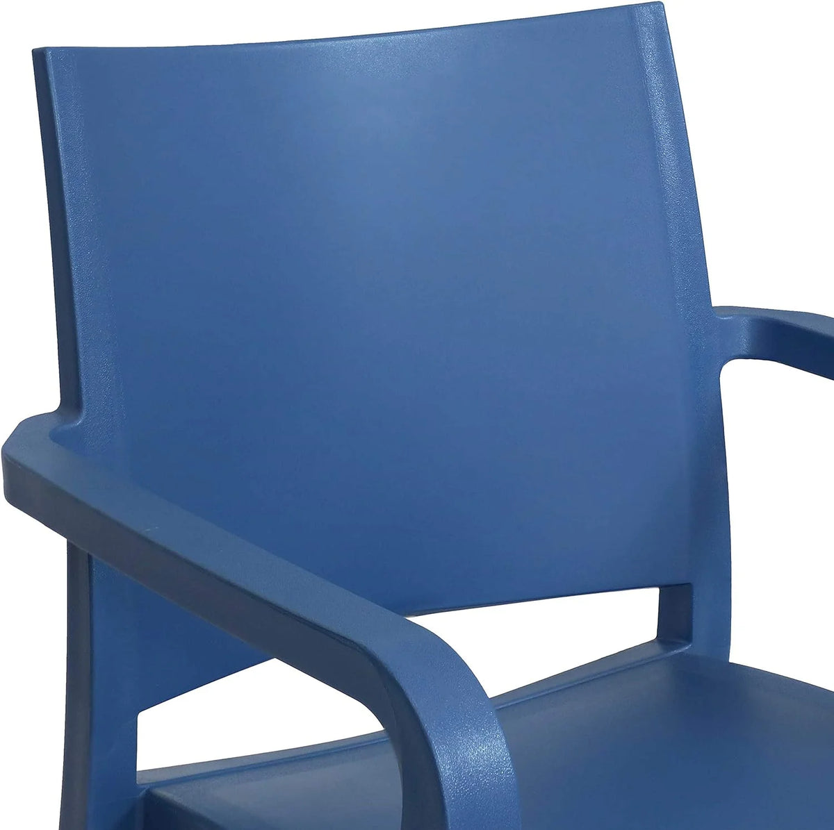 Sax Blue Plastic Dining Armchair 4 Chairs A416390